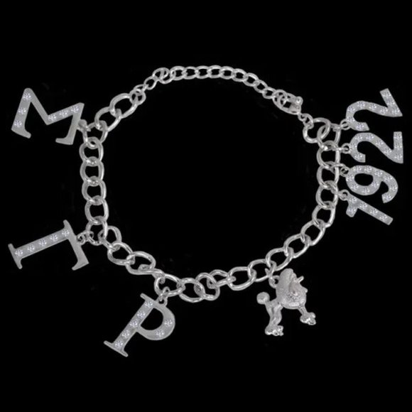 Sigma Gamma Rho Austrian Crystal Charm Bracelet - Picture 1 of 1